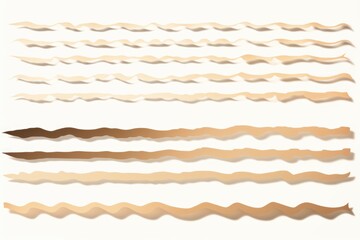 Aufkleber - A set of abstract wavy lines on a white background. Suitable for graphic design projects