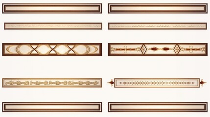 Poster - Collection of decorative elements for design projects. Great for adding flair to various creative works