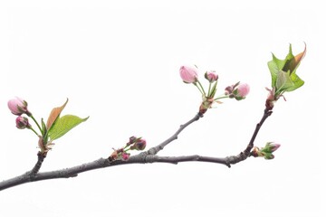 Poster - A branch of a tree with beautiful pink flowers, perfect for nature backgrounds