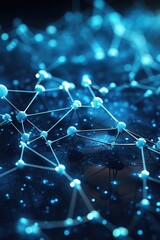 Aufkleber - A close up image of a bunch of connected dots. Suitable for technology and network concepts