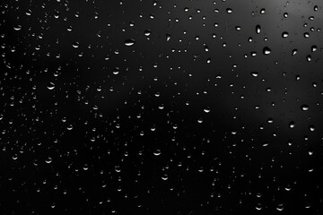 Poster - Raindrops on a window, perfect for weather or nature concepts