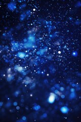 Aufkleber - A dark blue background filled with twinkling stars. Perfect for adding a celestial touch to designs