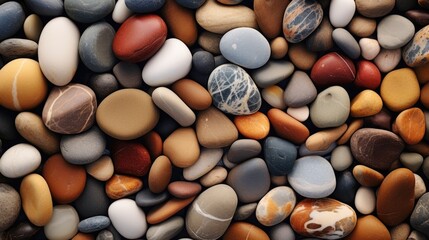 Poster - Close up shot of a bunch of rocks, perfect for geological or nature-themed projects