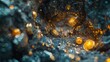 A digital gold rush in a virtual world, where prospectors search for rare cryptocurrencies hidden in the deepest parts of the network.