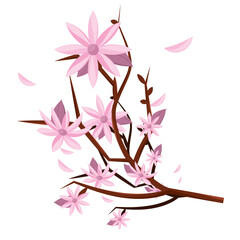 Poster - Colored flowers Spring season Vector