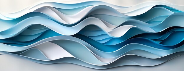 Wall Mural - a blue and white abstract background