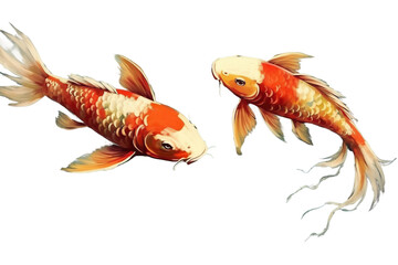 Wall Mural - Technology higher koi 4K decorate texture water color fish resolution