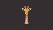 cute giraffe logo animal
