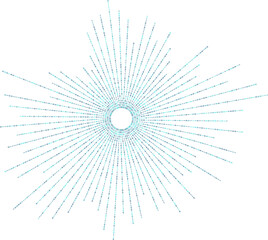 Aufkleber - technology, data and digital innovation. abstract binary shape for design on technology and data the
