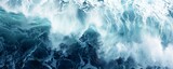Fototapeta  - Sea waves storm background.