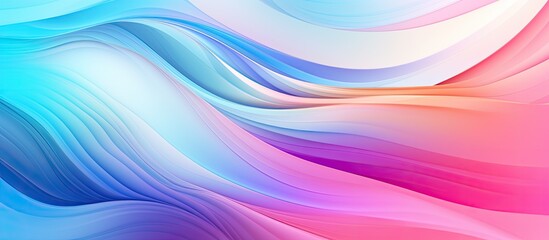 Poster - A close up of a vibrant abstract background with waves in shades of purple, violet, pink, magenta, and electric blue. The pattern resembles a petal painting art