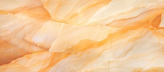 Poster - A close up of a piece of paper with a marble texture in brown and amber shades resembling wood. An art piece with intricate patterns, perfect for a painting or a dish in a cuisine