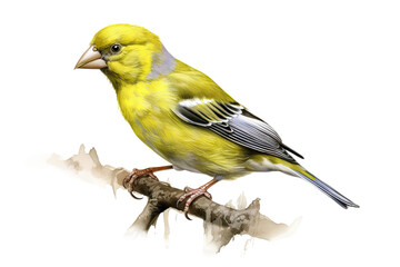 illusrtation forest image background small greenfinch avian european songbird europe chloris finch g