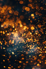 Fototapete - A cluster of glowing lights suspended in the air. Suitable for various creative projects