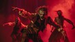 © cff999 - zombie dancers show off their unique dancing skills on the stage