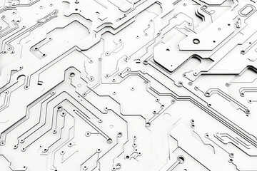 Poster - Detailed view of a computer circuit board, suitable for technology concepts