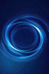 Poster - A blue abstract background with a circular shape. Suitable for various design projects