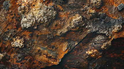 Wall Mural - Detailed view of painted wood, suitable for backgrounds or textures