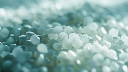 Poster - Close up of a bunch of white flowers, suitable for various design projects