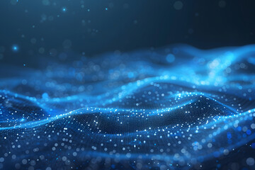 Abstract technology particles mesh background