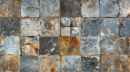 Poster - Detailed view of a weathered stone wall, perfect for architectural backgrounds