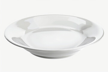 Aufkleber - A close up of a white bowl on a table. Perfect for food and kitchen related designs