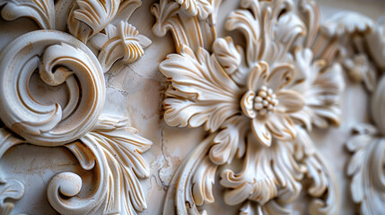 Aufkleber - Detailed shot of a decorative object on a wall. Perfect for interior design projects