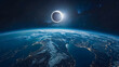 Éclipse solaire époustouflante de 2024 : Trajectoire de l'éclipse totale traversant le Mexique, les États-Unis et le Canada le 8 avril - Un phénomène céleste unificateur.