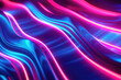A vibrant close-up of a neon wave background, perfect for modern designs
