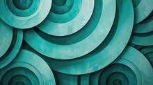 Detailed View Of Multiple Green Circles. Suitable For Abstract Backgrounds
