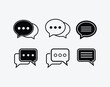 © Sujon Hasan - Chat vector icon. Talk bubble speech icon. Blank empty bubbles vector design elements.
