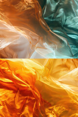 Poster - A detailed view of a vibrant bed sheet. Ideal for home decor concepts
