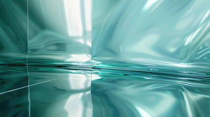 Poster - A detailed close-up view of a shiny surface. Perfect for backgrounds or textures.