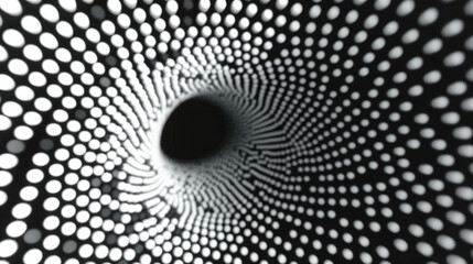 Aufkleber - Black and white photo of a circular object, suitable for various design projects