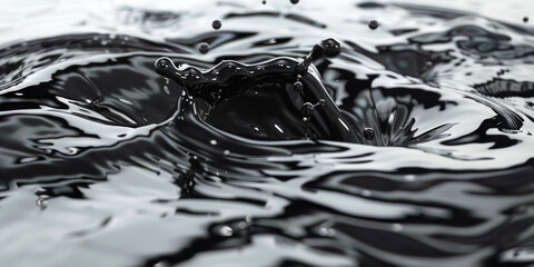 Canvas Print - Close-up of a single water drop, suitable for various projects