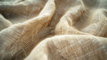 Poster - Detailed close up of a piece of cloth, suitable for backgrounds or textures