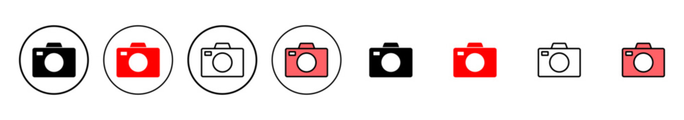 Camera icon vector illustration. photo camera sign and symbol. photography icon.