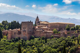 Fototapeta Paryż - Arabic fortress of Alhambra in Granada