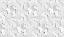 3D Wallpaper Origami Mosaic Of White Particles High Quality Seamless Realistic Texture
