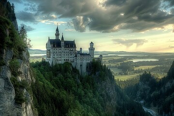 Wall Mural - city castle country