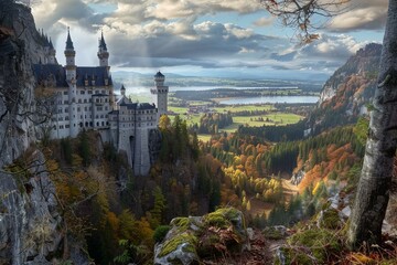 Canvas Print - castle in the mountains