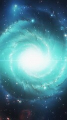 Wall Mural - Cosmic vertical background of a beautiful galaxy.