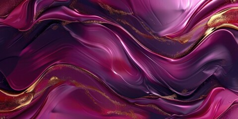 Poster - A purple and gold abstract painting Abstract background with copy-space