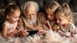 © ZeyBer - Grandfather and Grandchildren Enjoying Father's Day Together