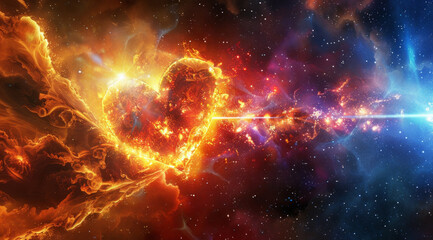 Wall Mural - space after the big bang 3d illustration of space