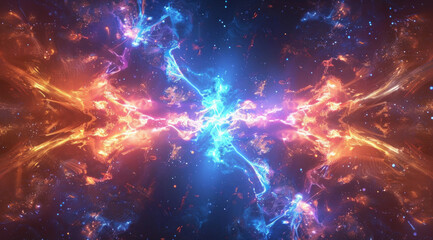 Wall Mural - space after the big bang 3d illustration of space