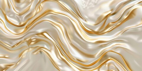 Poster - A close up of a gold and white background Abstract background with copy-space