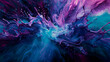 Abstract multi colored liquid explosion background