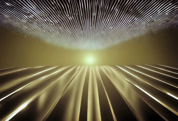 Leinwandbilder - Yellow and orange unusual background with subtle rays of light stock illustration