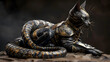 Cat and cobra mix with body armor